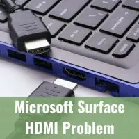 Black microsoft surface on the table