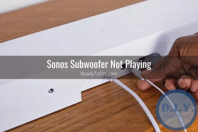 White subwoofer on the floor