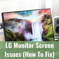 Black Monitor on the desk