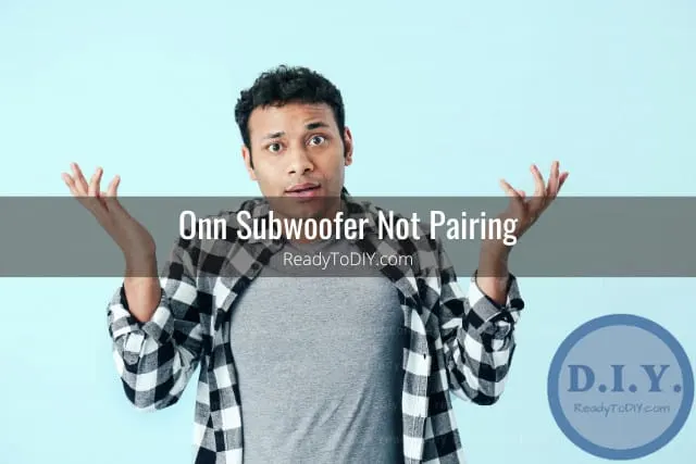 Confused man standing
