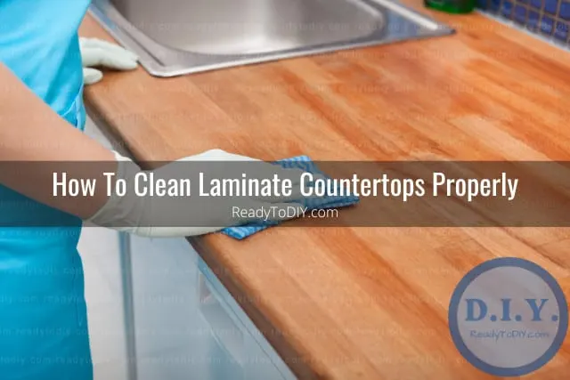 Cleaning the laminate countertops