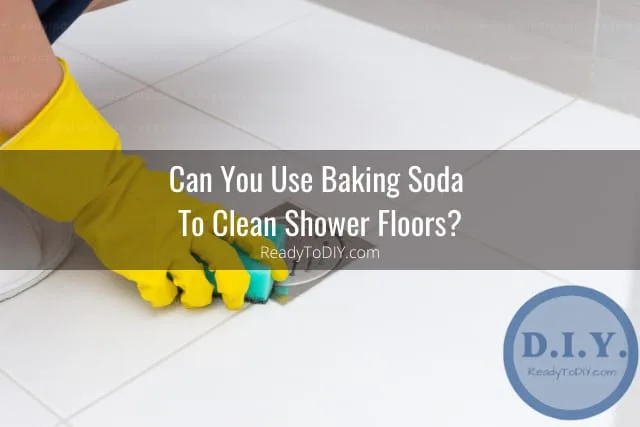 Cleaning the shower floor