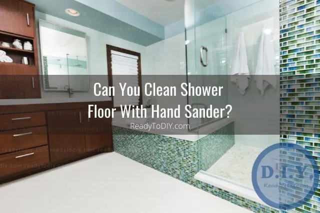 Cleaning the shower floor