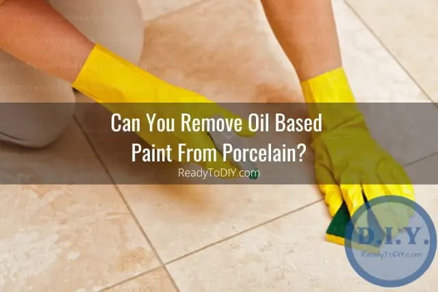 Cleaning the stain paint in the porcelain