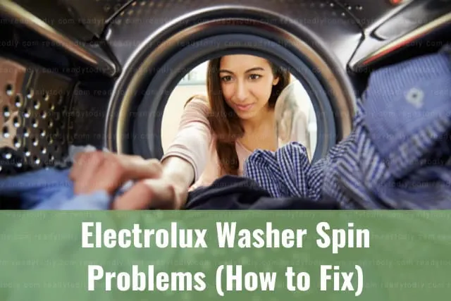 Woman putting clothes inside the washer