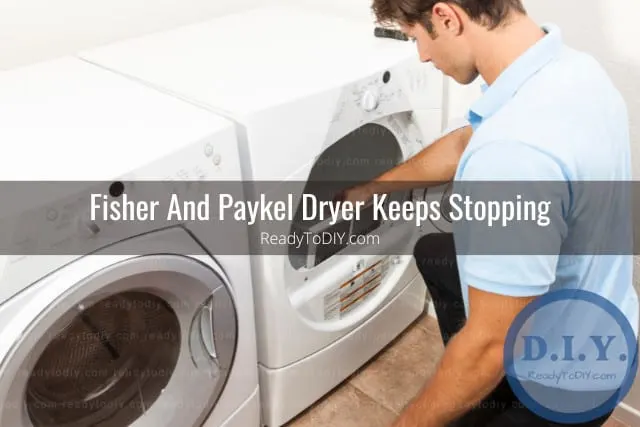 Man fixing the dryer