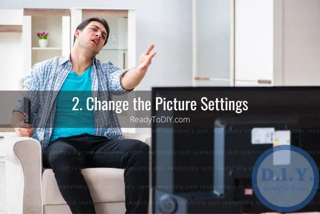 Frustrated man watching tv