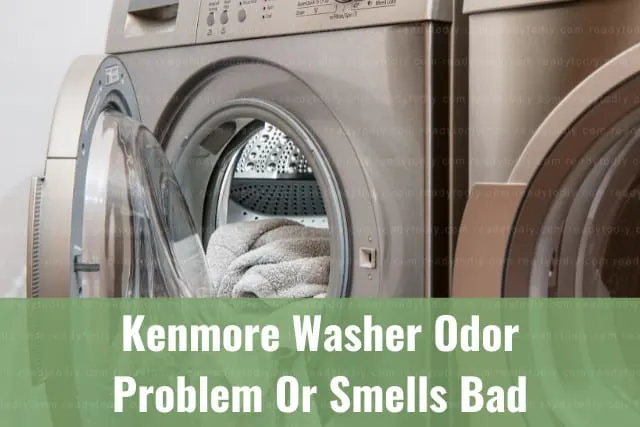 Washer with clothes inside