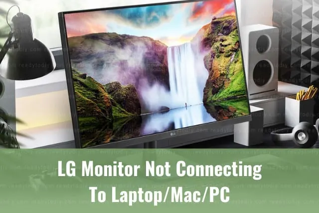 Black modern monitor on the table