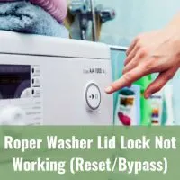 White modern washer
