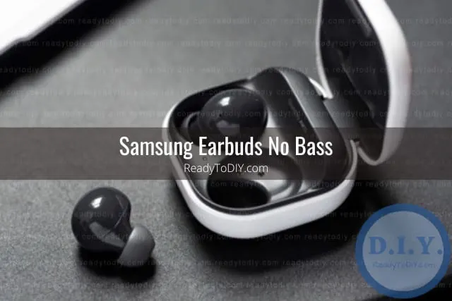 Black earbuds on the table