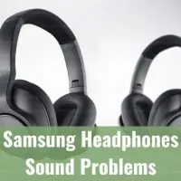 Black modern headphones