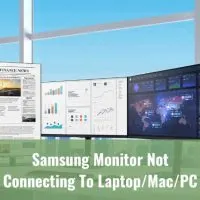 Black modern monitor on the table