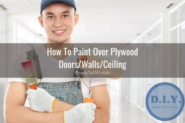 Painter holding paint brush