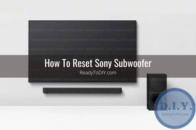 Black subwoofer on the floor