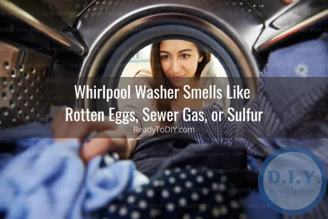Woman checking the washer