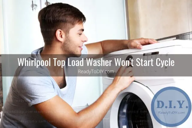 Man checking the washer