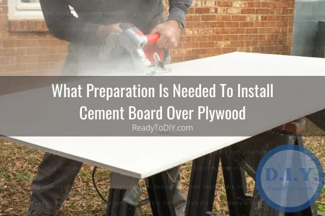 fixing the cement board