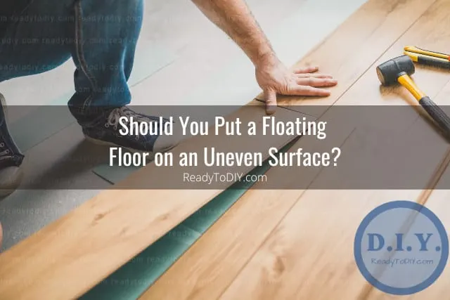 Man working on the floating floor
