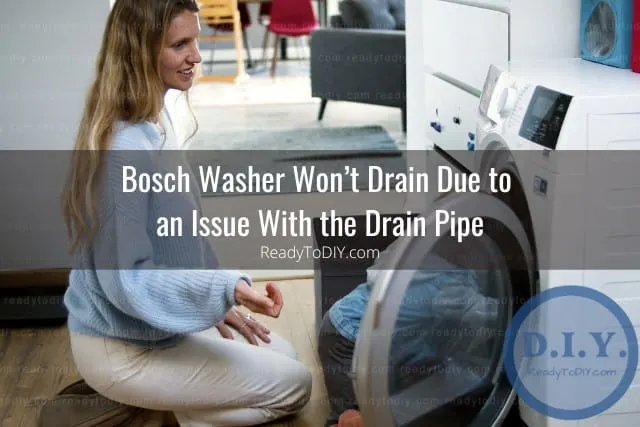 Modern washer with clothes inside