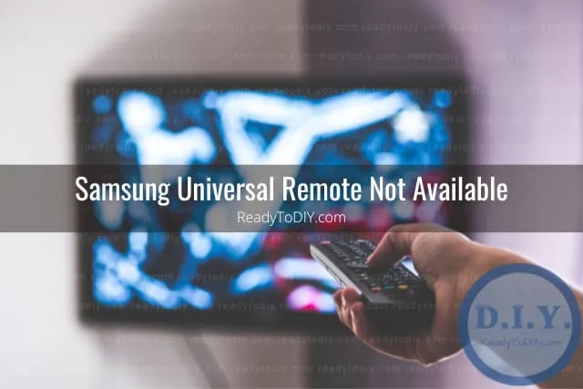 Holding a remote while point at the tv