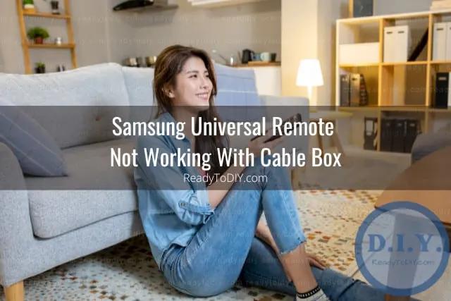 Holding a remote while point at the tv
