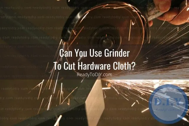 Grinder cutting sparks