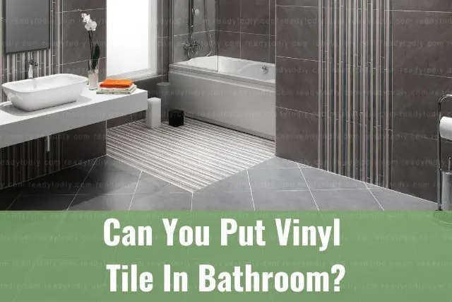 Clean modern tiles on the bathroom