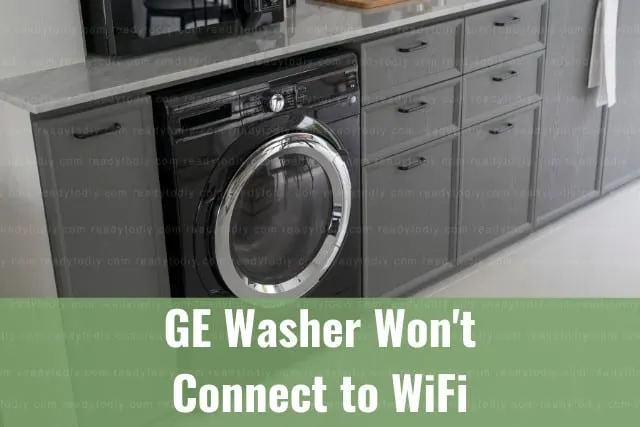 Black modern washer