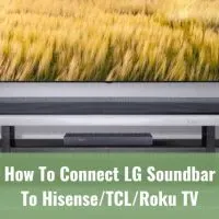 Black soundbar below the flatscreen tv