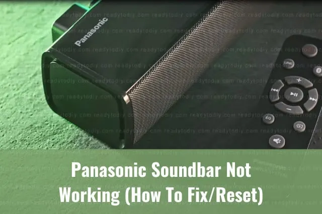 Flatscreen the with soundbar below