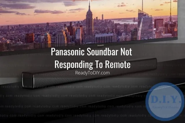 Flatscreen the with soundbar below