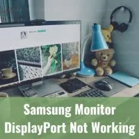Black Monitor on the desk