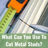 Tools to cut metal studs