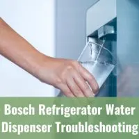 Refilling water in the water dispenser