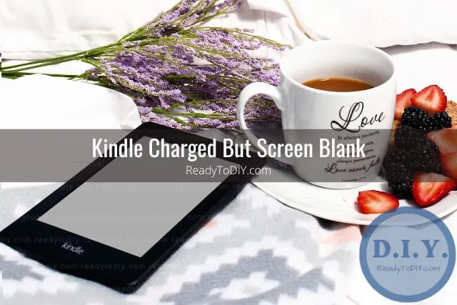 Black kindle in the desk