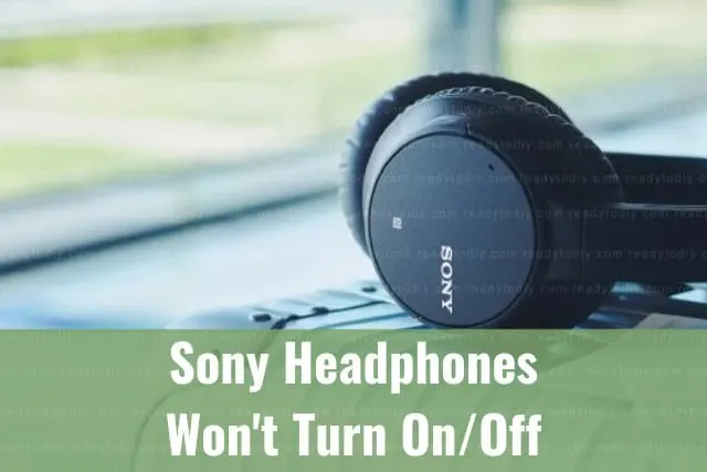 Black headphones on the table