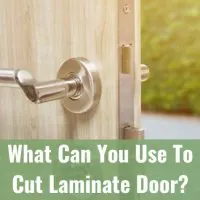 Clean wood laminate door