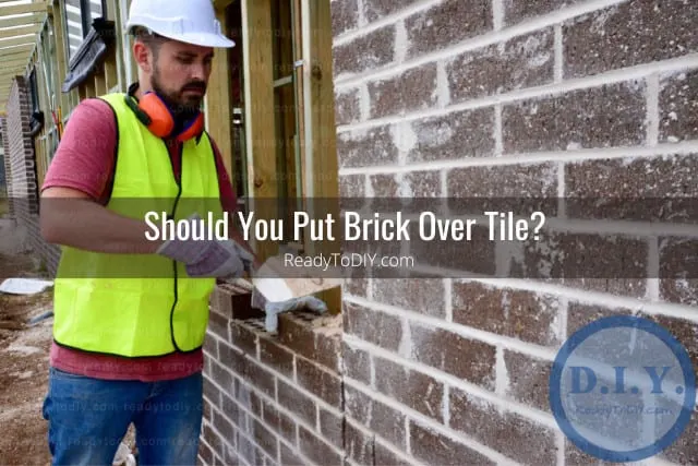 Man putting bricks
