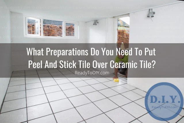 Putting tiles on the floor