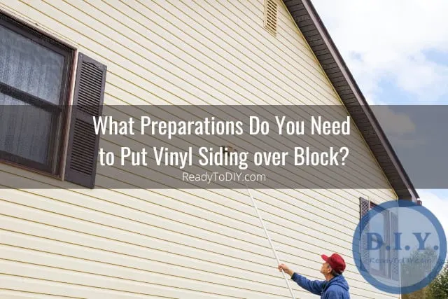 Cleaning the siding of the house
