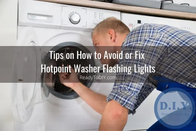 Man fixing washer