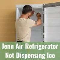 Man fixing the refrigerator