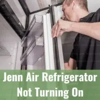 Man fixing the refrigerator