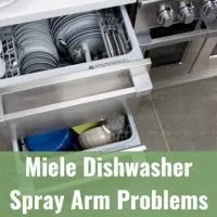 White dishwasher in the kitchen