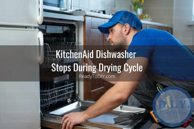 Man fixing the dishwasher