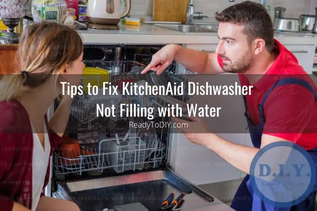 Man fixing the dishwasher
