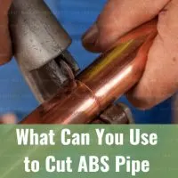 Tools to cut abs pipe