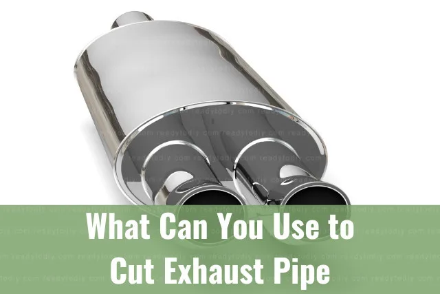 silver grey exhaust pipe