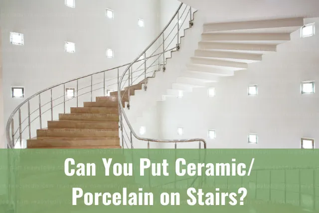 clean white wood stairs